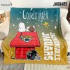 Kansas City Chiefs Snoopy Goodnight Blanket Quilt