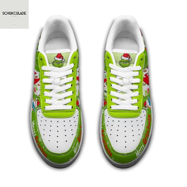 Miami Dolphins Merry Grinchmas Air Force 1 Shoes