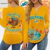 Las Vegas Raiders Thanksgiving Turkey And Touchdowns Long Sleeve Shirt