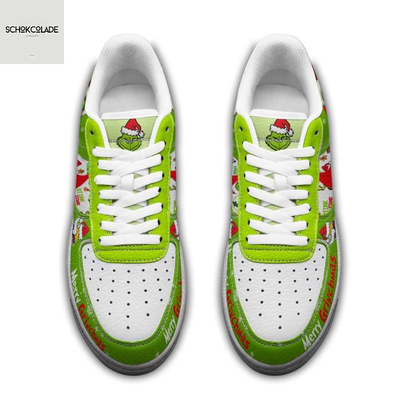 Minnesota Vikings Merry Grinchmas Air Force 1 Shoes