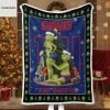 New York Jets Funny Grinch Kiss Ass Christmas Blanket Quilt