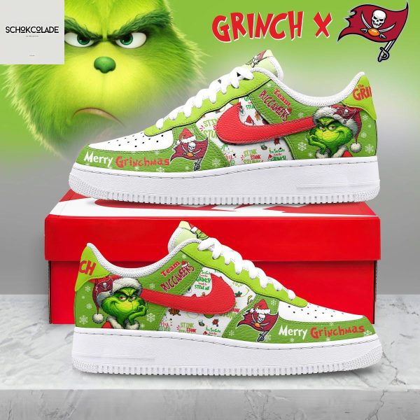 Tampa Bay Buccaneers Merry Grinchmas Air Force 1 Shoes