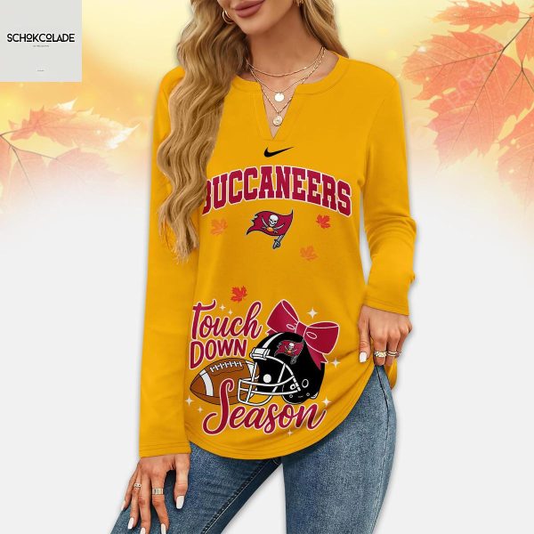 Tampa Bay Buccaneers Thanksgiving Turkey And Touchdowns Long Sleeve Shirt