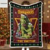 Tampa Bay Buccaneers Funny Grinch Kiss Ass Christmas Blanket Quilt