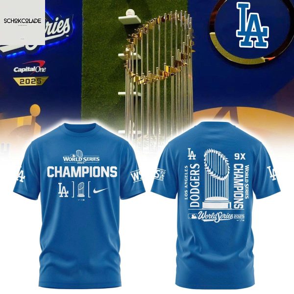 Los Angeles Dodgers 9x Champions World Series Hoodie T Shirt