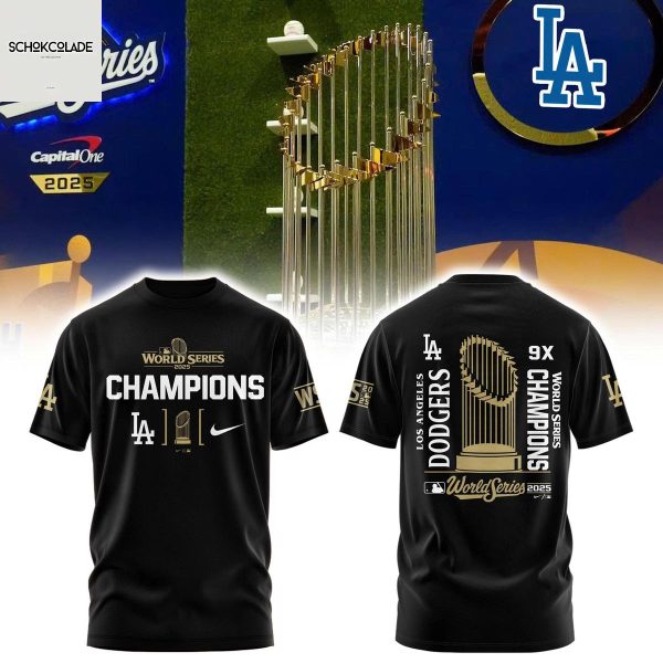 Los Angeles Dodgers 9x Champions World Series Hoodie T Shirt